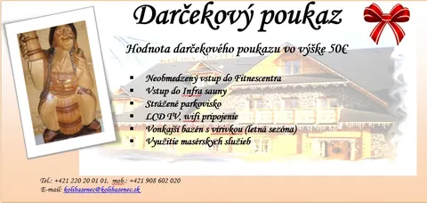Darčekový poukaz – Hotel Koliba